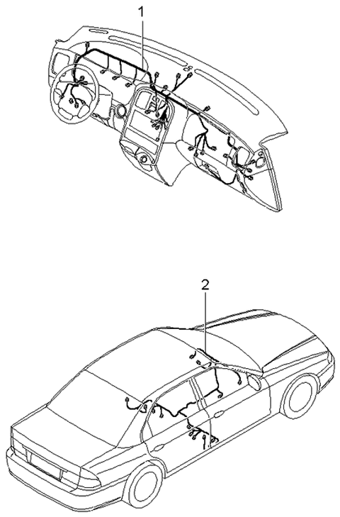 2004 Kia Optima Instrument Wiring Diagram 2