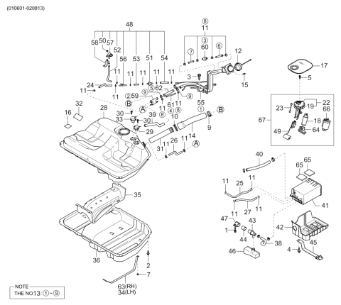 2000 Kia Optima Tank-Fuel Diagram 2