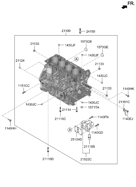 2007 Kia Optima Cylinder Block Diagram 1