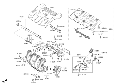 2008 Kia Optima Intake Manifold Diagram 1