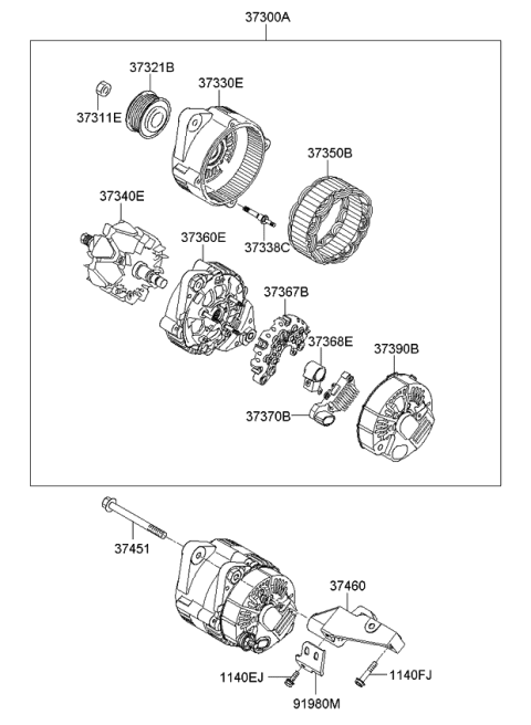 2007 Kia Optima Alternator Diagram 1