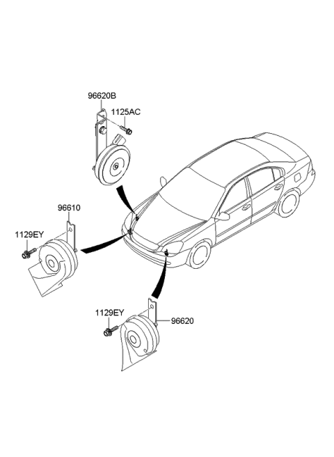 2006 Kia Optima Horn Diagram