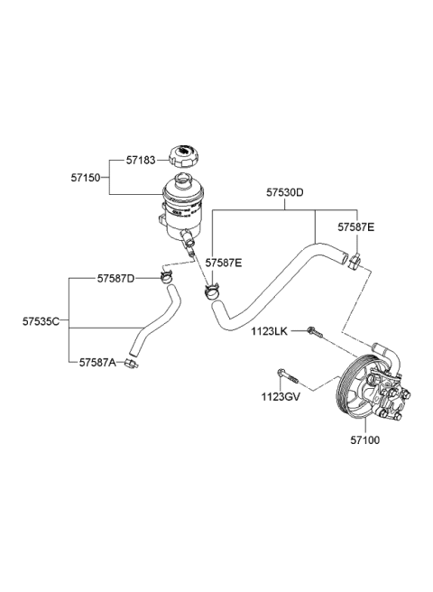 2006 Kia Optima Power Steering Oil Pump Diagram 2