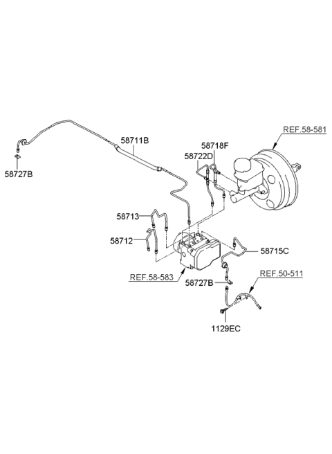 2007 Kia Optima Brake Fluid Line Diagram 2