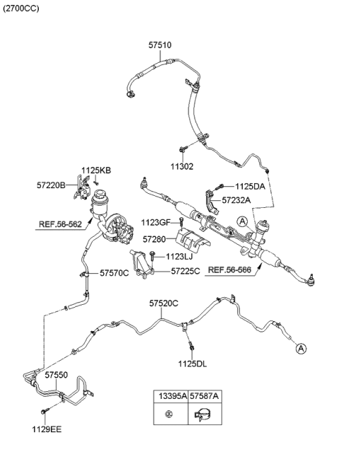 2007 Kia Optima Bracket-Reservoir Mounting Diagram for 572202G100