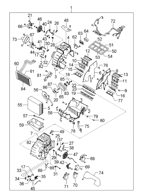 2004 Kia Amanti Wiring Assembly Diagram for 972763F000