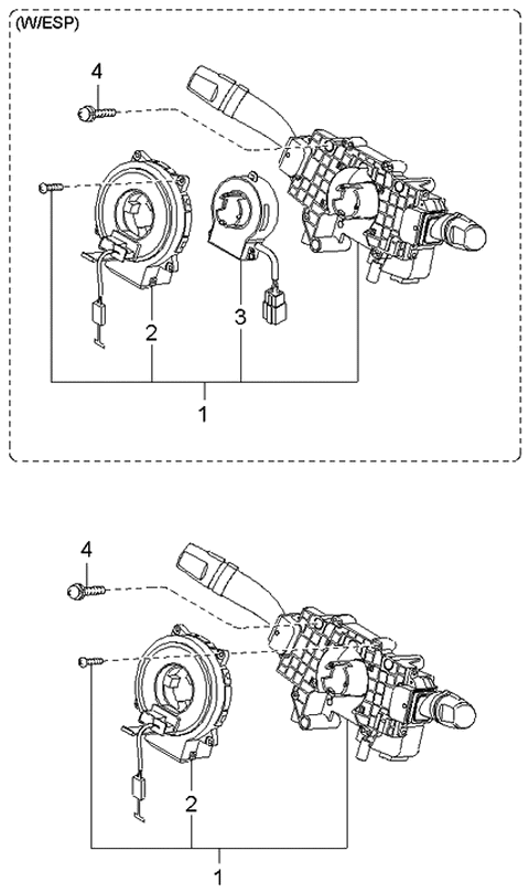 2006 Kia Amanti Multifunction Switch Diagram