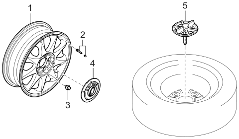 2004 Kia Amanti Wheel Assembly-Aluminum Diagram for 529103F000