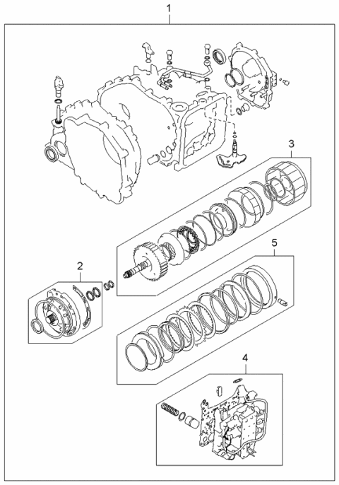 2006 Kia Amanti Transaxle Gasket Kit Diagram