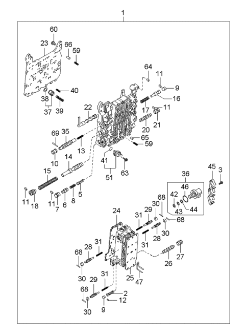 2006 Kia Amanti Old Body Style Transaxle Gear-Auto Diagram 4