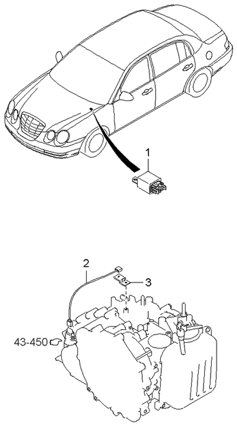 2004 Kia Amanti Transmission Control Unit Diagram