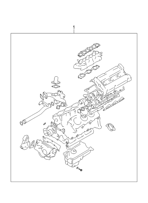 2006 Kia Amanti Engine Gasket Kit Diagram