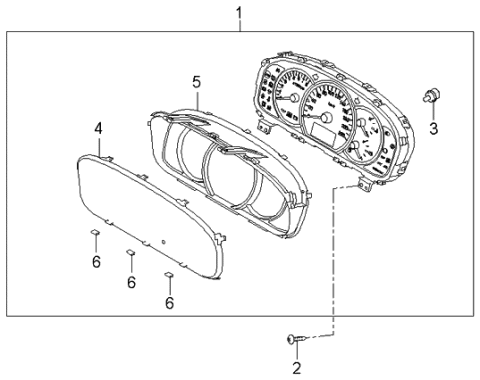 2006 Kia Rondo Instrument Cluster Diagram