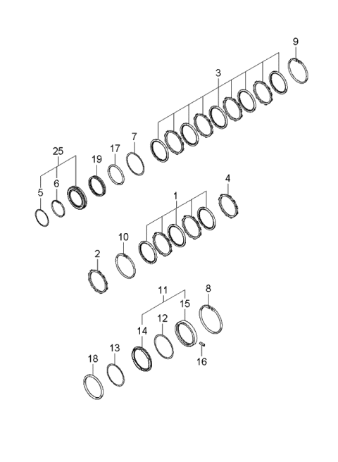 2006 Kia Rondo RETAINER-Brake RETUR Diagram for 456793A220