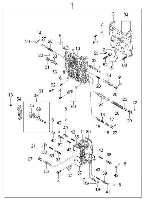 2006 Kia Rondo Bolt-Flange Diagram for 4638839000