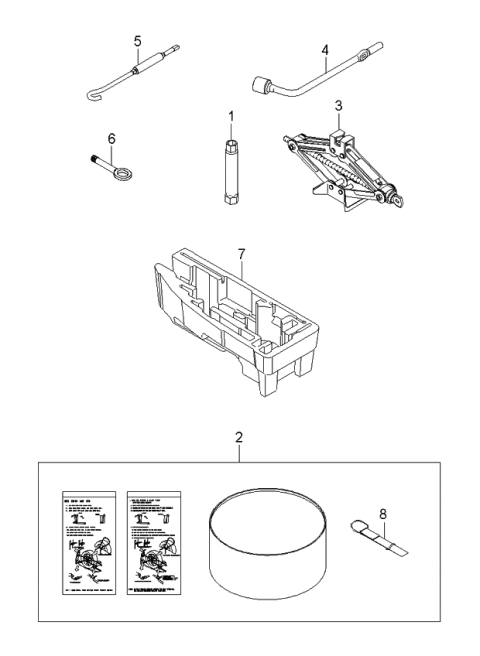 2006 Kia Rondo Ovm Tool Diagram