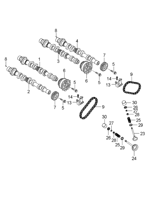 2006 Kia Rondo Valve System Diagram 3