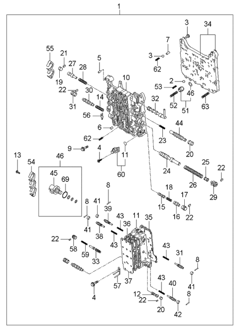 2006 Kia Rondo Transaxle Gear-Auto Diagram 7