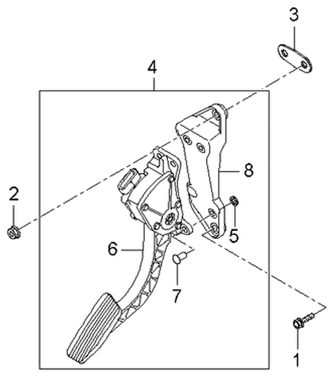 2006 Kia Rondo Accelerator Linkage Diagram