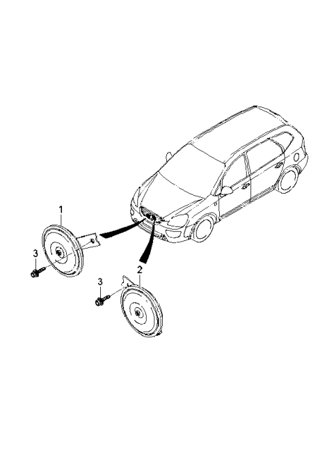 2006 Kia Rondo Horn Diagram