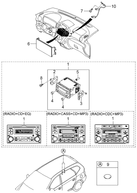 2006 Kia Rondo Audio Diagram