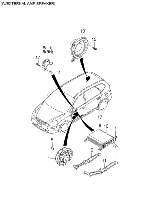 2006 Kia Rondo Speaker Diagram 2