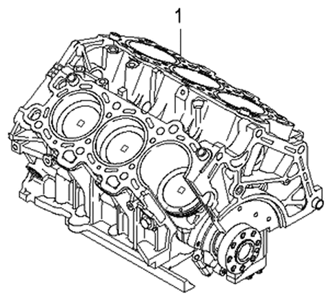 2006 Kia Rondo Short Engine Assy Diagram 2