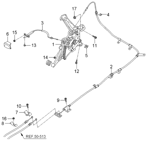 2006 Kia Rondo Parking Brake Diagram