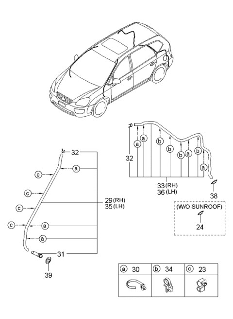 2006 Kia Rondo Sunroof Diagram 2