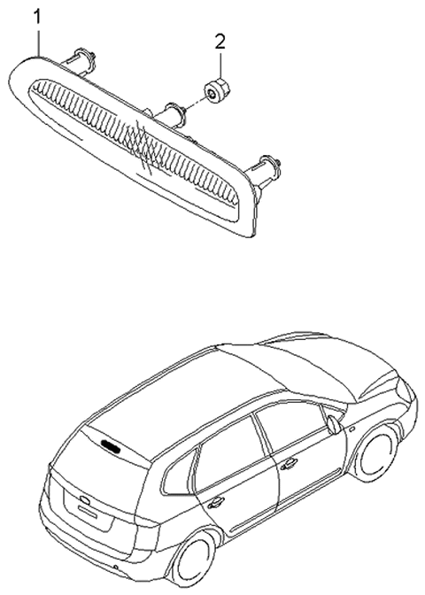 2006 Kia Rondo High Mounted Stop Lamp Diagram