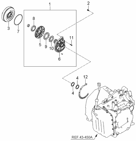 2006 Kia Rondo Converter Assembly-Torque Diagram for 4510039024