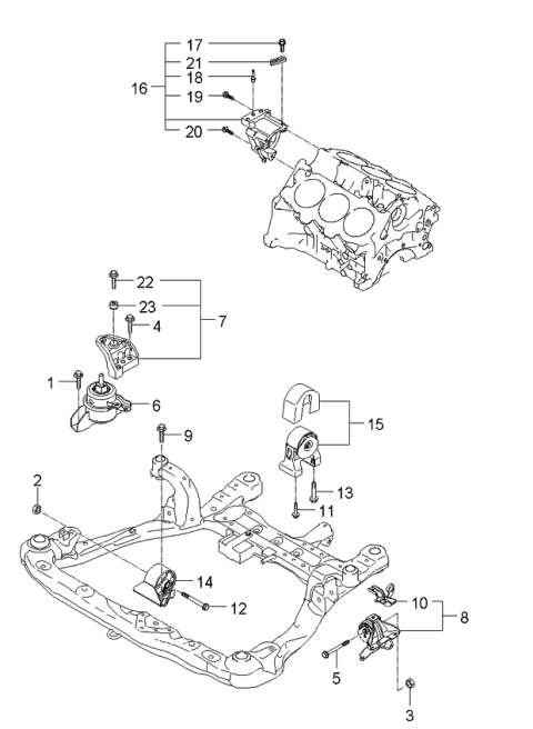 2006 Kia Rondo Engine Mounting Diagram 2