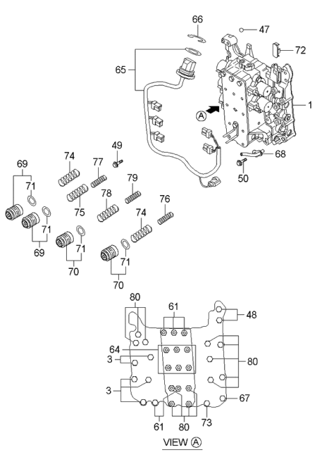 2006 Kia Rondo Transaxle Gear-Auto Diagram 5