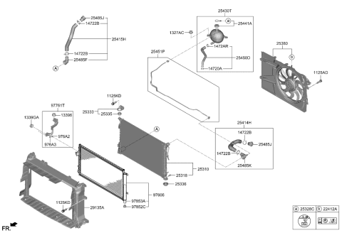 2022 Kia Carnival Engine Cooling System Diagram