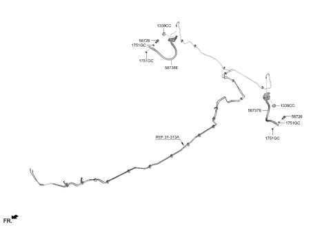 2022 Kia Carnival Brake Fluid Line Diagram 2