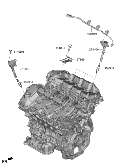 2024 Kia Carnival Spark Plug & Cable Diagram