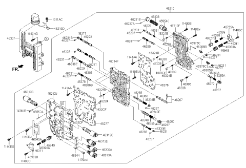 2024 Kia Carnival Transmission Valve Body Diagram