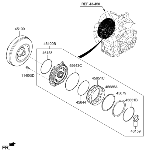 2023 Kia Carnival RING-SNAP Diagram for 456474G200