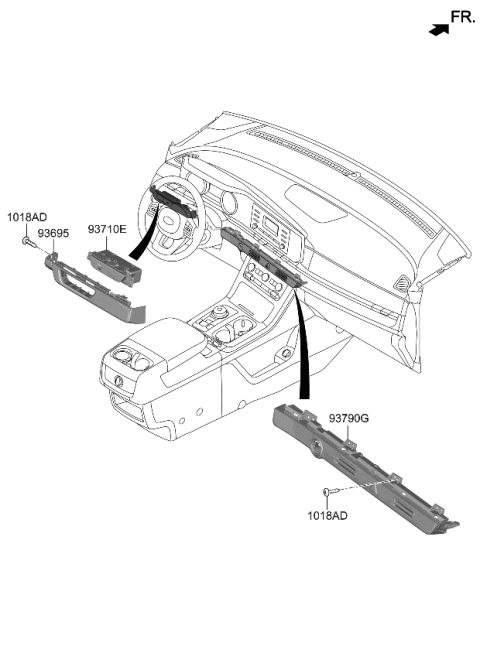 2024 Kia Carnival Switch Assembly-Hazard W Diagram for 93790R0040WK