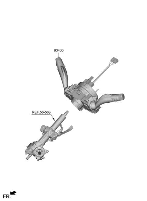 2023 Kia Carnival Multifunction Switch Diagram