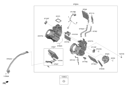 2024 Kia Carnival A/C System-Rear Diagram 1