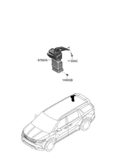 2024 Kia Carnival A/C System-Rear Diagram 2