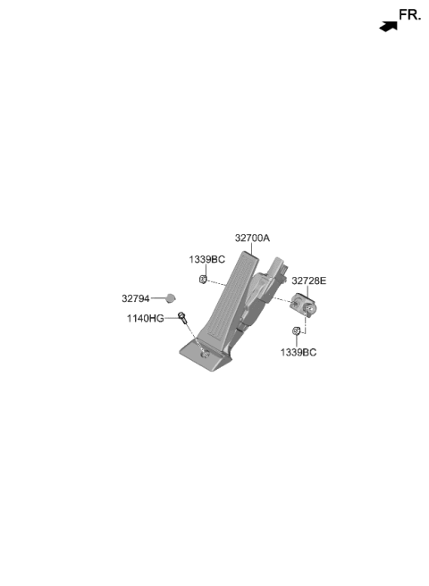 2024 Kia Carnival Accelerator Pedal Diagram