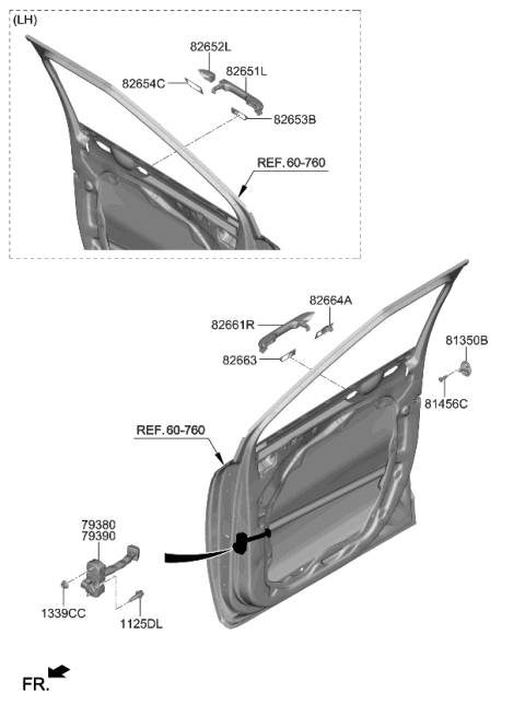 2023 Kia Carnival Locking-Front Door Diagram