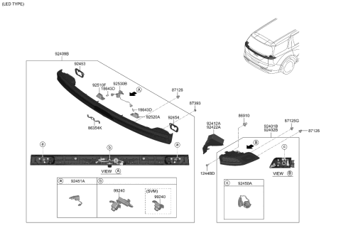 2023 Kia Carnival Rear Combination Lamp Diagram 2