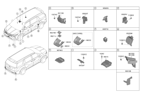 2022 Kia Carnival Relay & Module Diagram 1