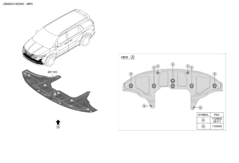 2022 Kia Carnival Under Cover Diagram