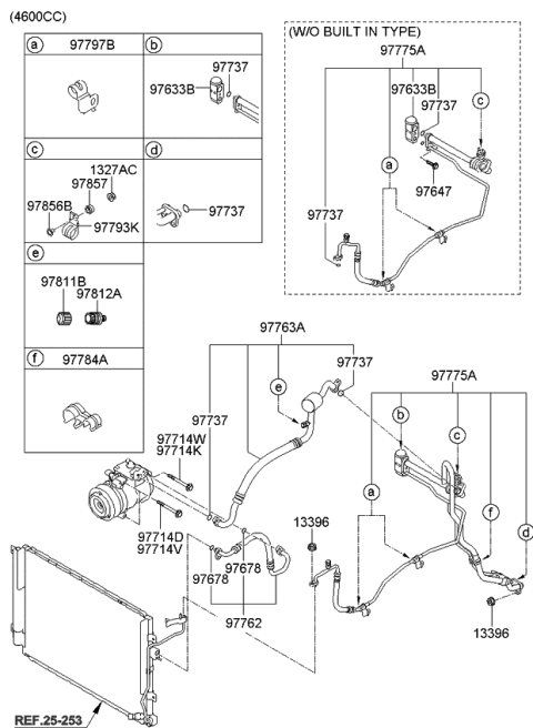 2008 Kia Borrego Discharge Hose Diagram for 977622J201