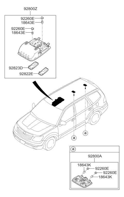 2010 Kia Borrego Room Lamp Diagram