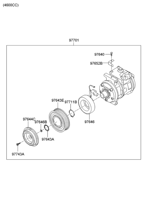 2012 Kia Borrego Air Condition System-Cooler Line, Front Diagram 5